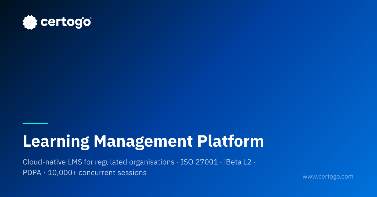 ระบบ LMS สำหรับองค์กรกำกับดูแล | Learning Management Platform | Certogo